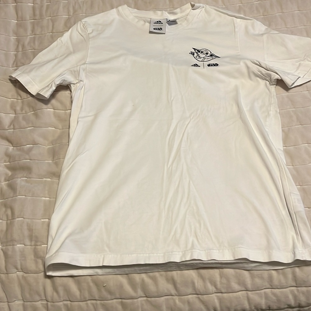 Adidas Star Wars Grogu tee shirt.